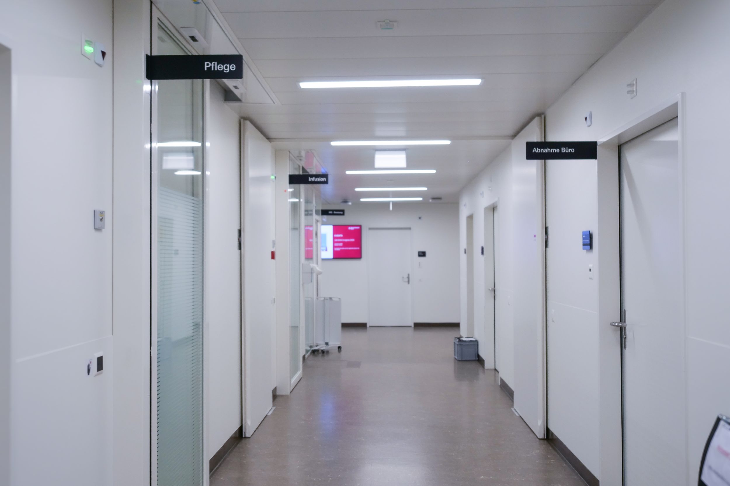 Chefarztvisite auf Gang