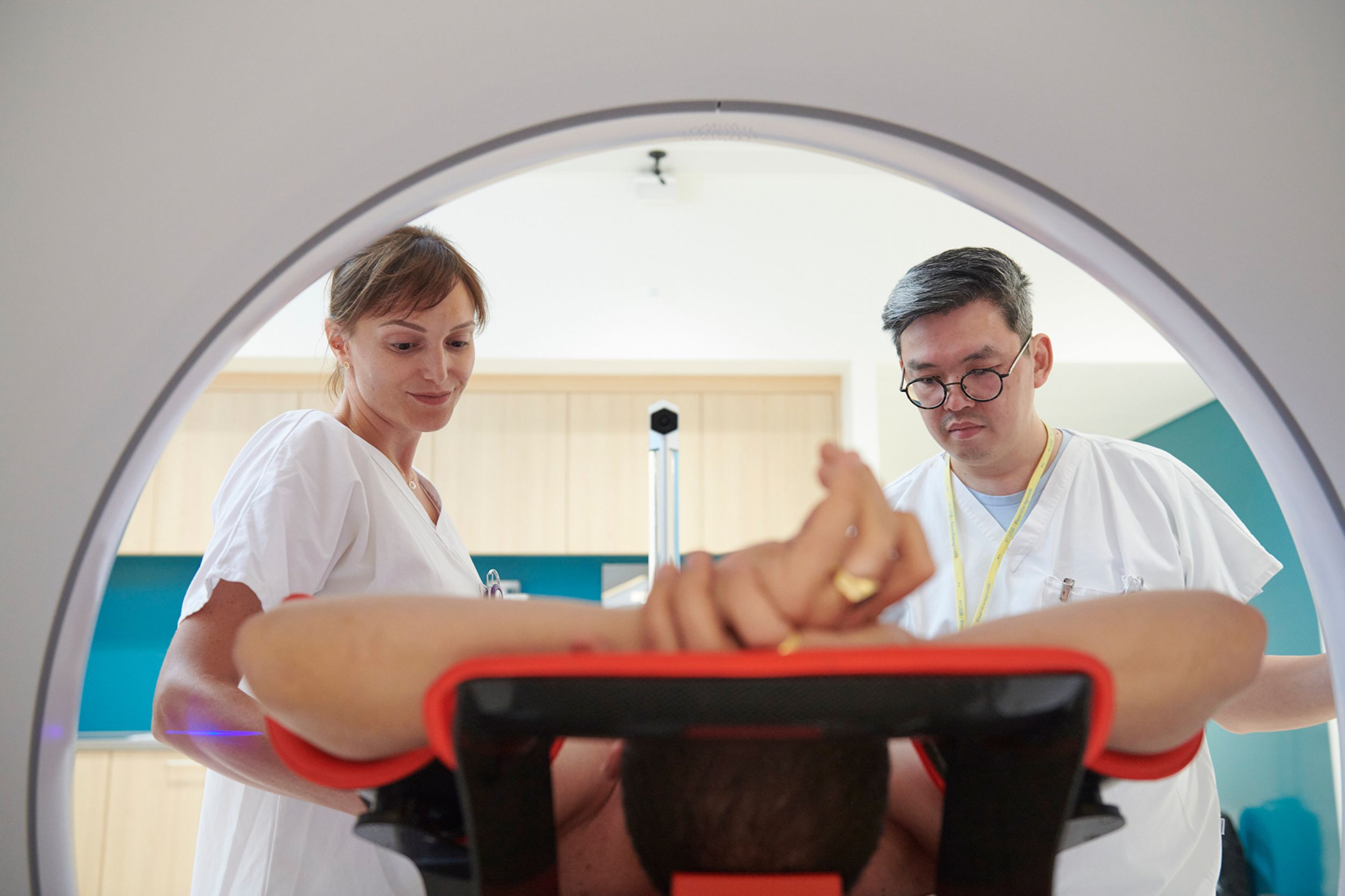 Two MTRAs during radiation treatment with a Linac device
