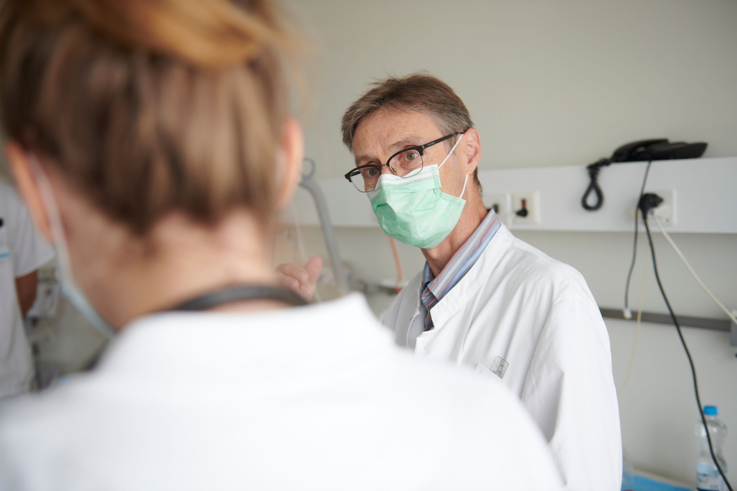 Prof. Diego Kyburz auf Chefarztvisite