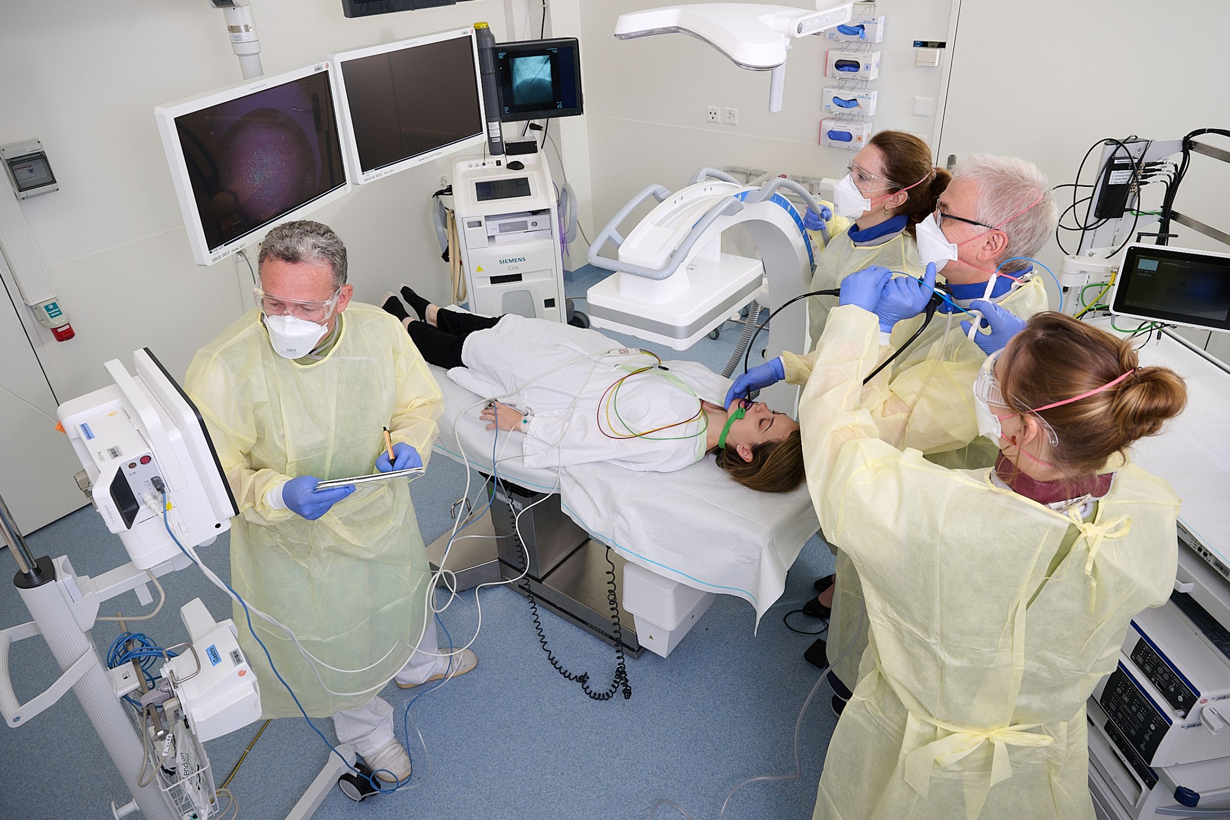 Bronchoscopie à l'Hôpital universitaire de Bâle