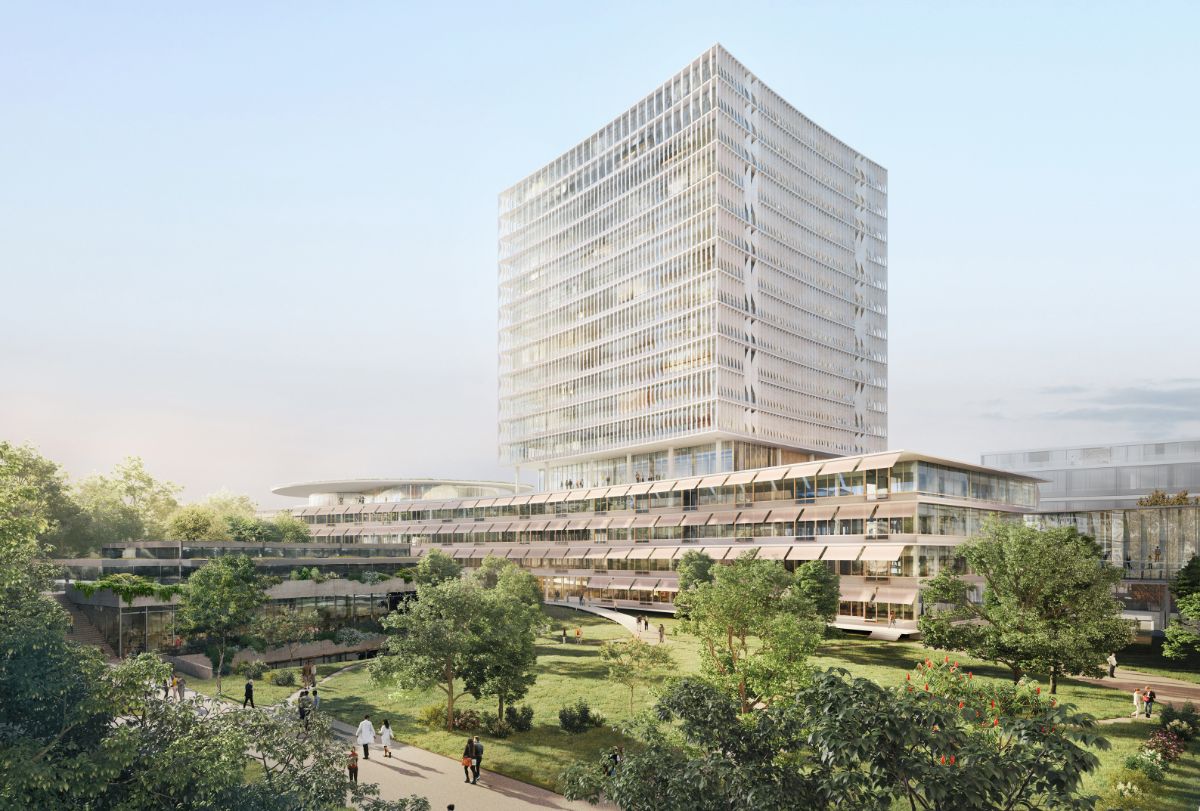 Digitale Darstellung des geplanten Klinikums 3