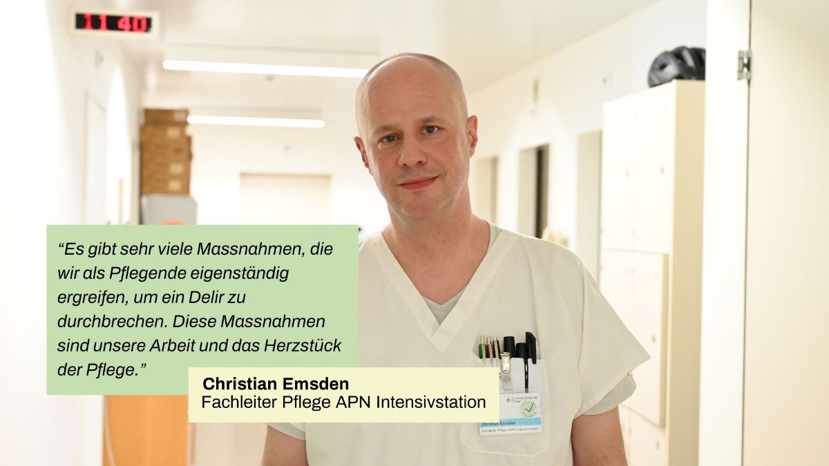 Statement von Christian Emsden zum Thema Delir