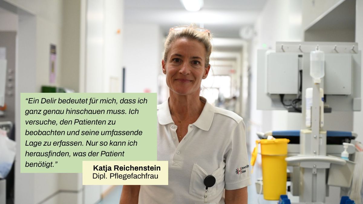 Ein Delir ist nicht immer auf den ersten Blick ersichtlich. Daher ist es wichtig, genau hinzuschauen, sodass die Bedürfnisse der Patient*innen erfasst werden können.