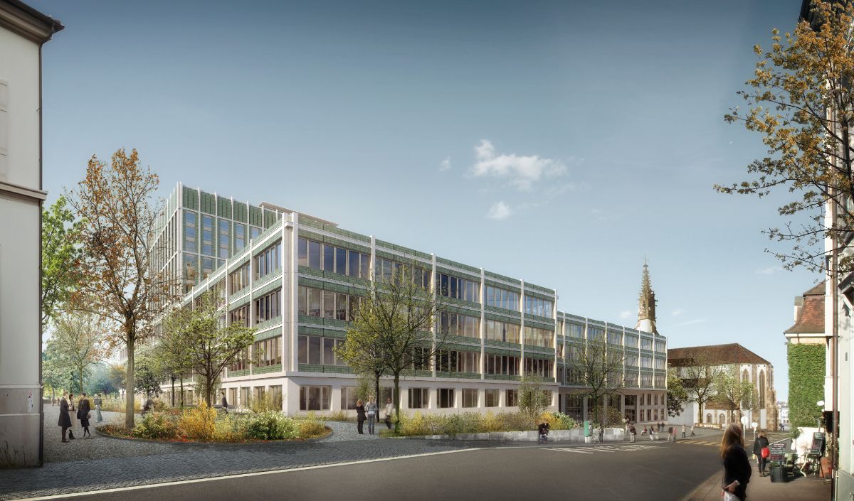 Visualisierung Klinikum 2, Blick vom Petersgraben