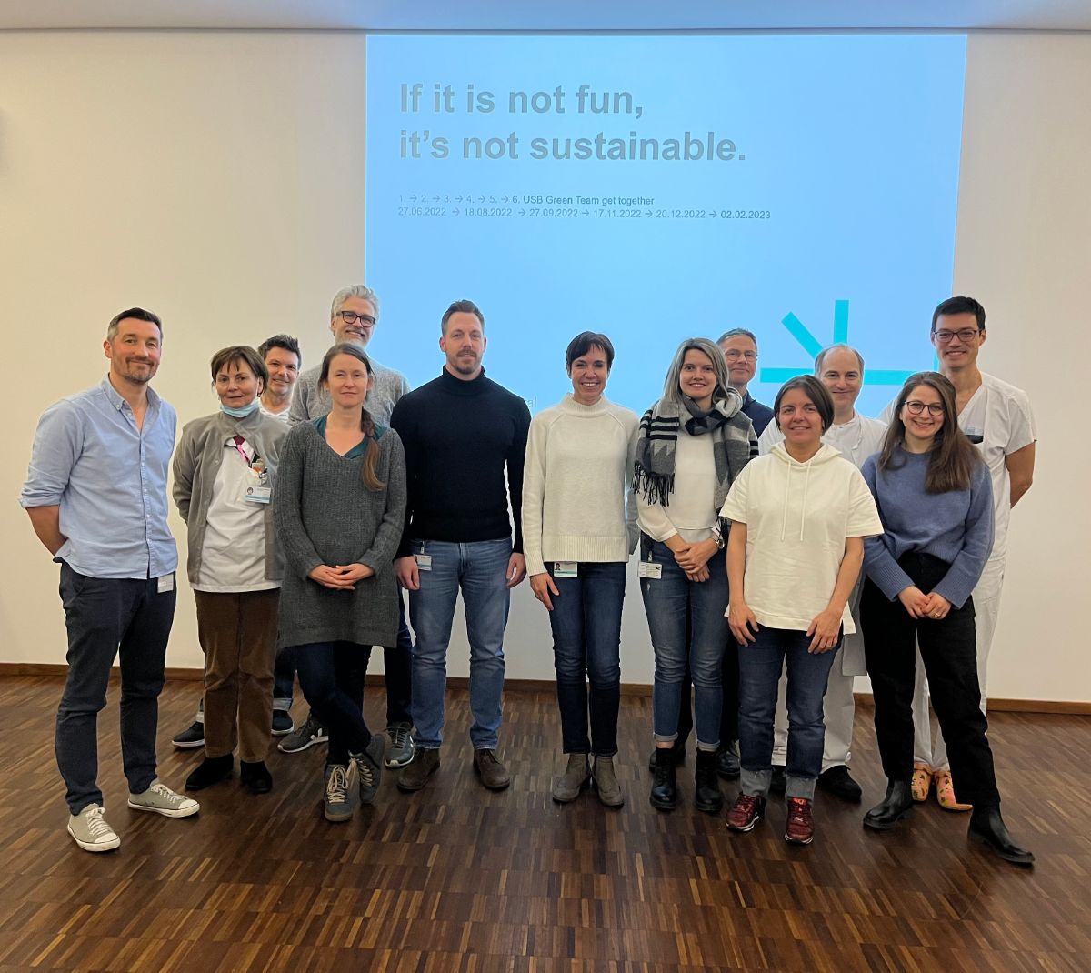 Gruppenfoto vom USB Green Team