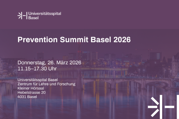 Am Donnerstag, 26. März 2026 lädt das Universitäre Herzzentrum Basel zum Prevention Summit 2026 ein.