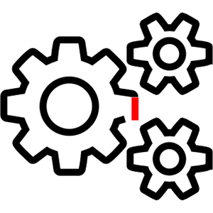 USB Icon Zahnrad